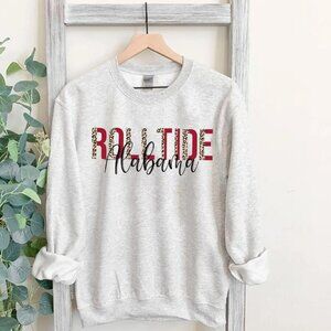 Ash Color Alabama University Sweatshirt, University Football Team Fans Sweatshir
